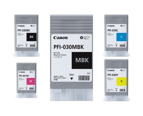 Canon PFI-030-031 - Pack de 5 cartouches d'impression 55ml