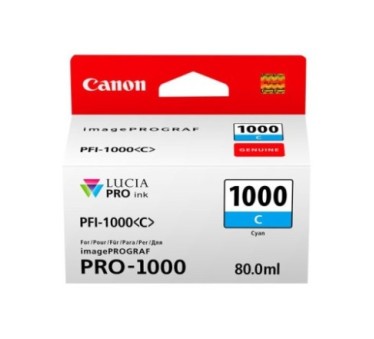 Canon PFI-1000 C - Cartouche d'impression cyan 80ml