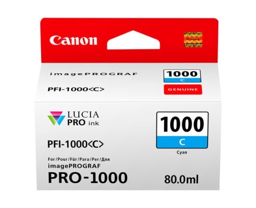 Canon PFI-1000 C - Cartouche d'impression cyan 80ml