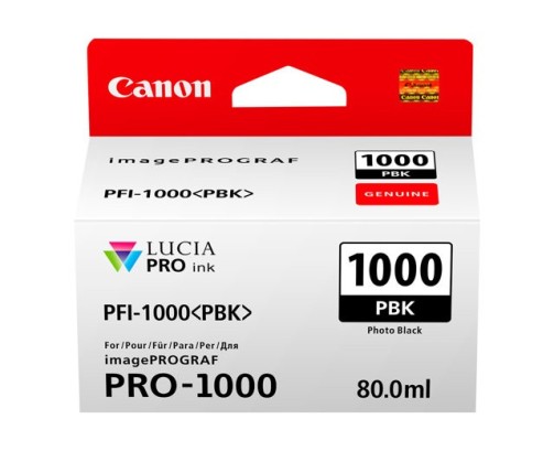 Canon PFI-1000 PBK - Cartouche d'impression noir photo 80ml