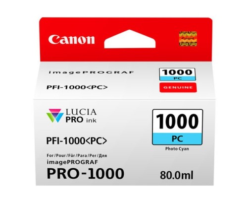 Canon PFI-1000 PC - Cartouche d'impression cyan photo 80ml