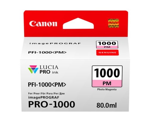 Canon PFI-1000 PM - Cartouche d'impression magenta photo 80ml