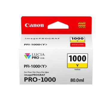 Canon PFI-1000 Y - Cartouche d'impression jaune 80ml