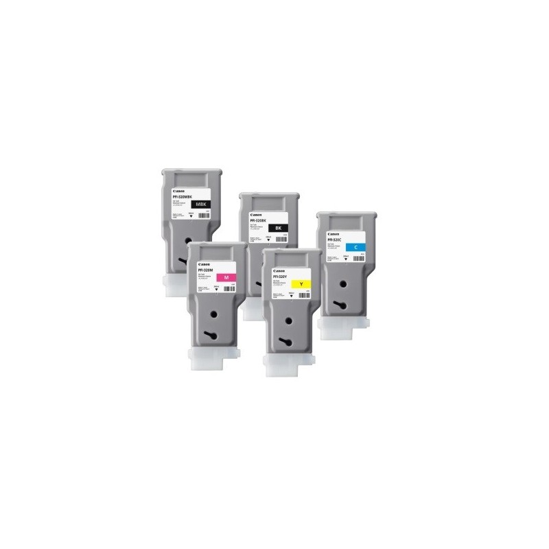 Canon PFI-320 - Pack de 5 cartouches d'impression 300ml