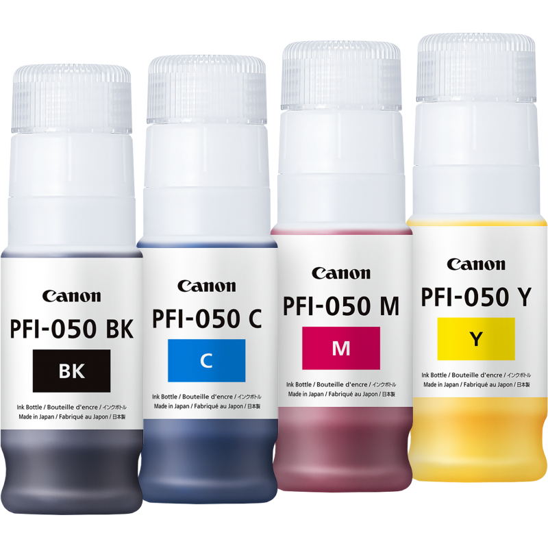 Canon PFI-050 - Pack de 4 cartouches d'impression 70ml