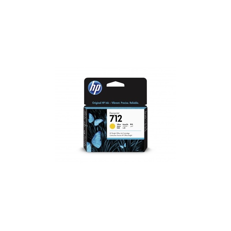 HP 712 - Cartouche d'impression jaune 29ml (3ED69A)