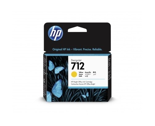 HP 712 - Cartouche d'impression jaune 29ml (3ED69A)