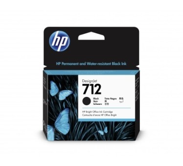 HP 712 - Cartouche d'impression noir 80ml (3ED71A)