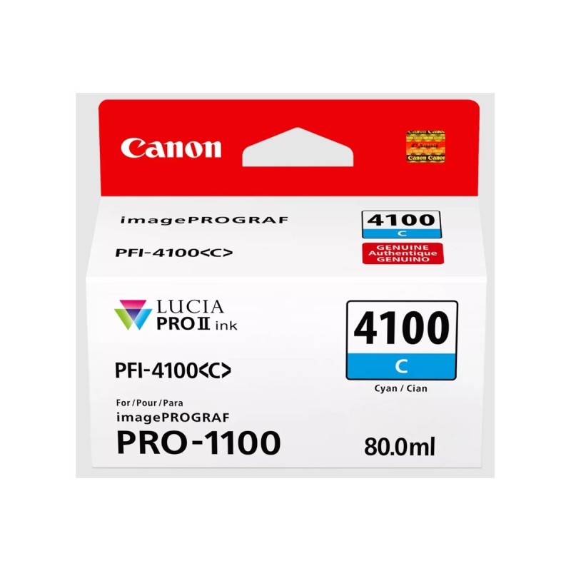 Canon PFI-4100 C - Cartouche d'impression cyan 80ml