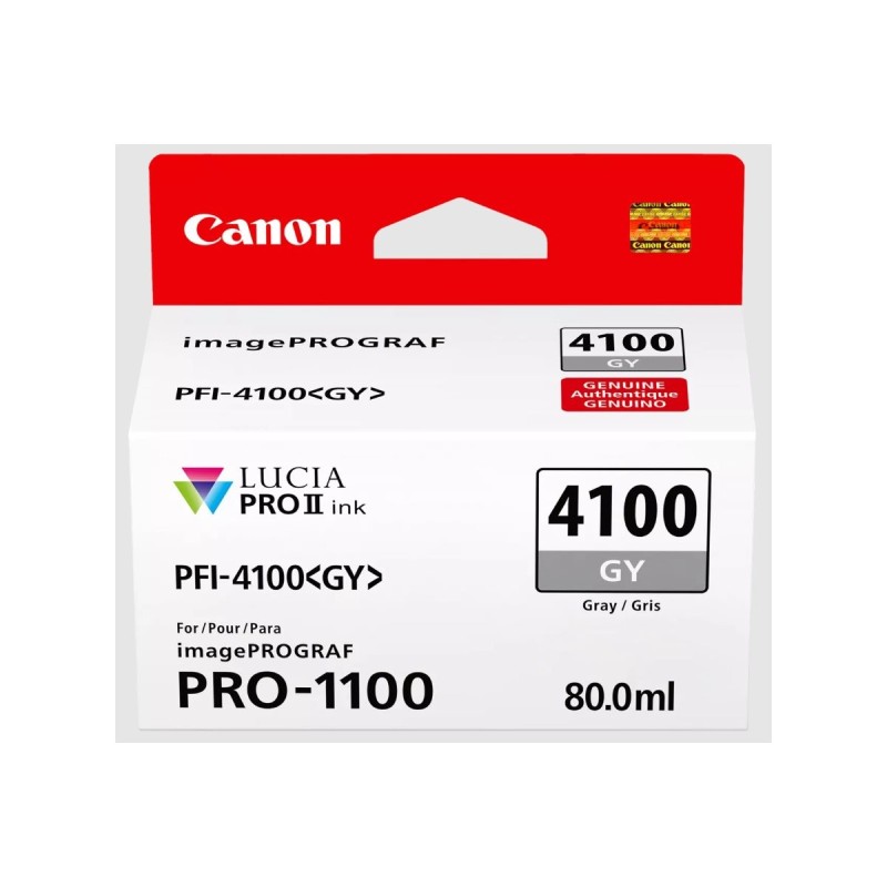 Canon PFI-4100 GY - Cartouche d'impression gris 80ml