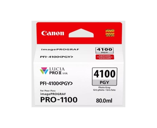 Canon PFI-4100 PGY - Cartouche d'impression gris photo 80ml