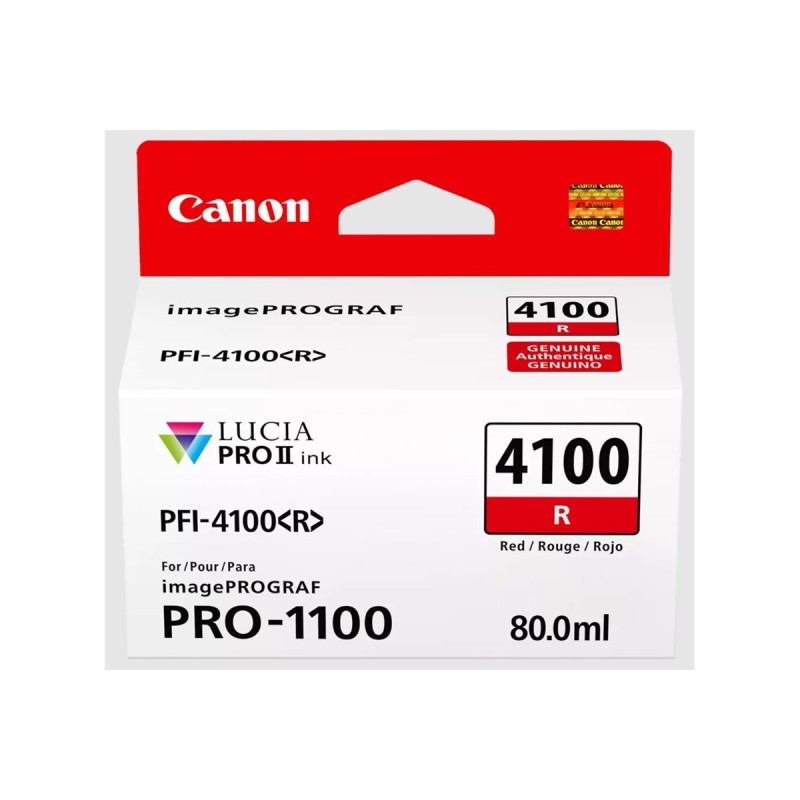 Canon PFI-4100 R - Cartouche d'impression rouge 80ml