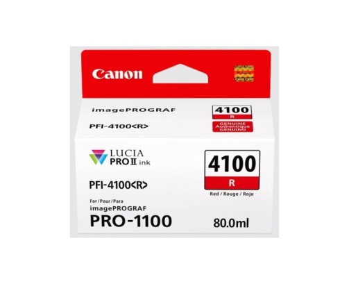 Canon PFI-4100 R - Cartouche d'impression rouge 80ml