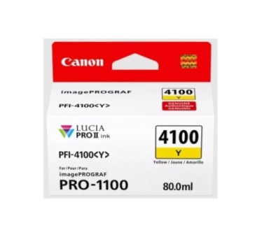 Canon PFI-4100 Y - Cartouche d'impression jaune 80ml