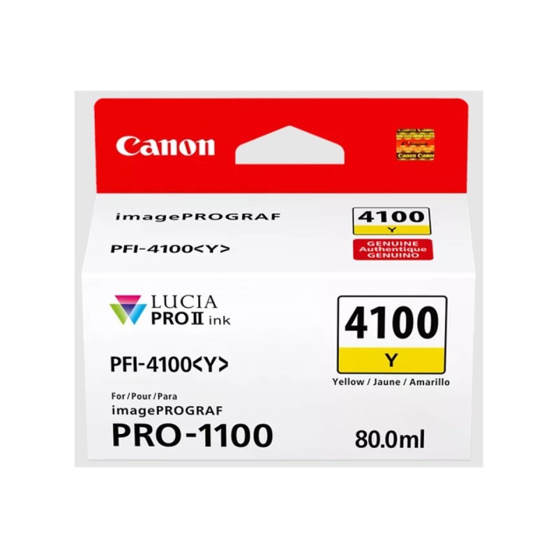 Canon PFI-4100 Y - Cartouche d'impression jaune 80ml