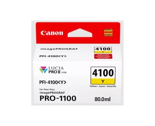 Canon PFI-4100 Y - Cartouche d'impression jaune 80ml