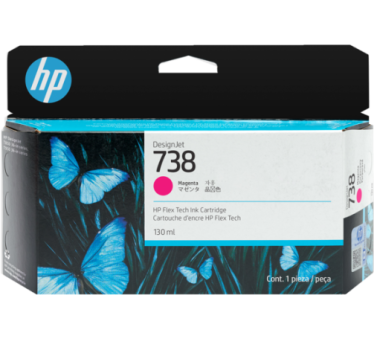 HP 738 - Cartouche d'impression magenta 130ml (498N6A)