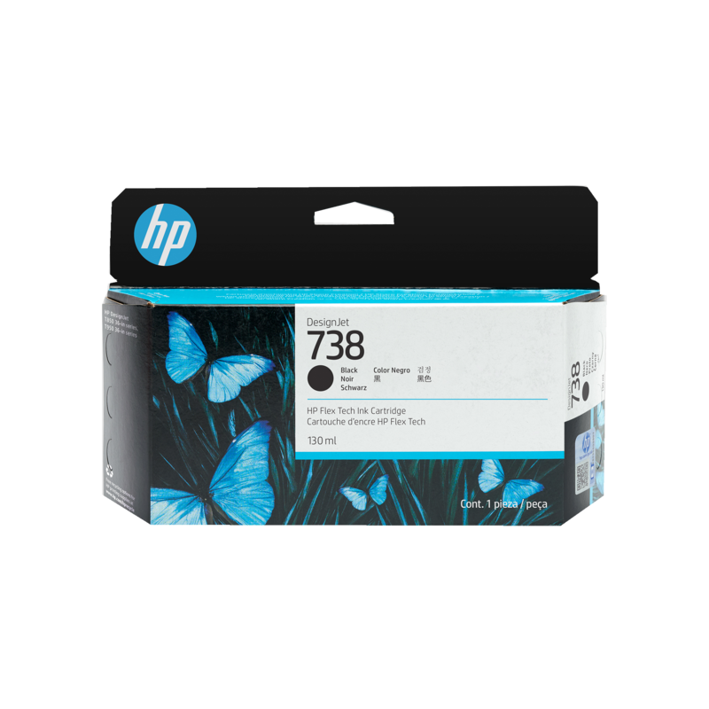 HP 738 - Cartouche d'impression noir 130ml (498N4A)