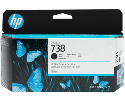 HP 738 - Cartouche d'impression noir 130ml (498N4A)