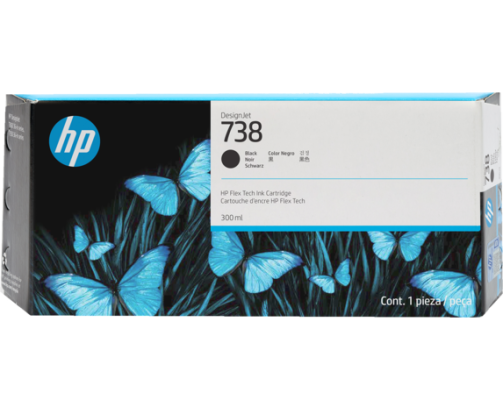 HP 738 - Cartouche d'impression noir 300ml (498N8A)