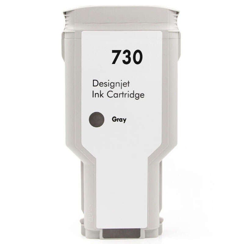 Cartouche d’encre générique HP 730 gris 300ml remplace P2V72A/P2V66A