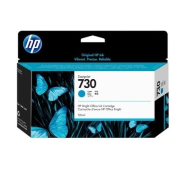 HP 730 - Cartouche d'impression cyan 130ml (P2V62A)