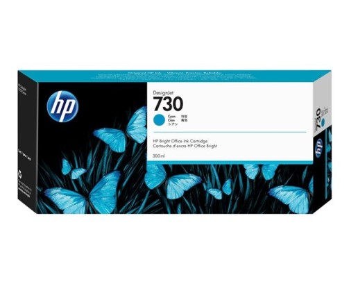 HP 730 - Cartouche d'impression cyan 300ml (P2V68A)