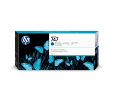 HP 747 - Cartouche d'impression bleu 300ml (P2V85A)