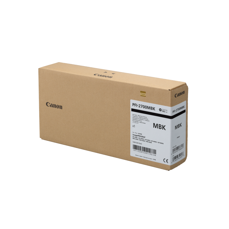 Canon PFI-2700 MBK - Cartouche d'impression noir mat 700ml