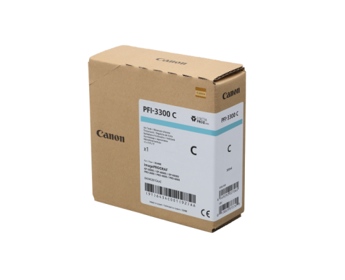 Canon PFI-3300 C - Cartouche d'impression cyan 330ml