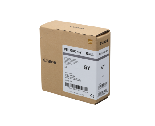 Canon PFI-3300 GY - Cartouche d'impression grise 330ml