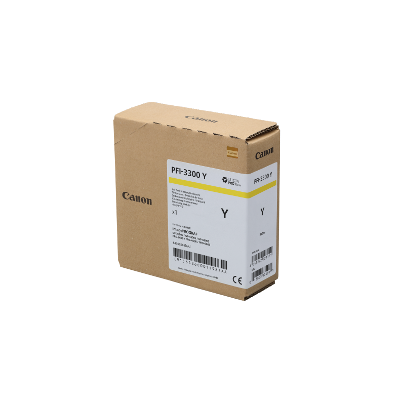 Canon PFI-3300 Y - Cartouche d'impression jaune 330ml