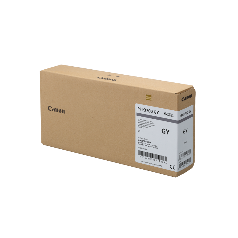 Canon PFI-3700 GY - Cartouche d'impression grise 700ml