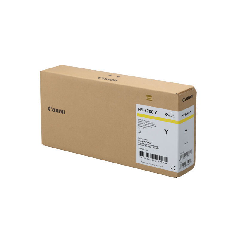 Canon PFI-3700 Y - Cartouche d'impression jaune 700ml