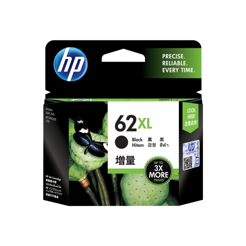 HP 62XL - C2P05AE - cartouche d'impression noir (Jusqu'à 600 pages)