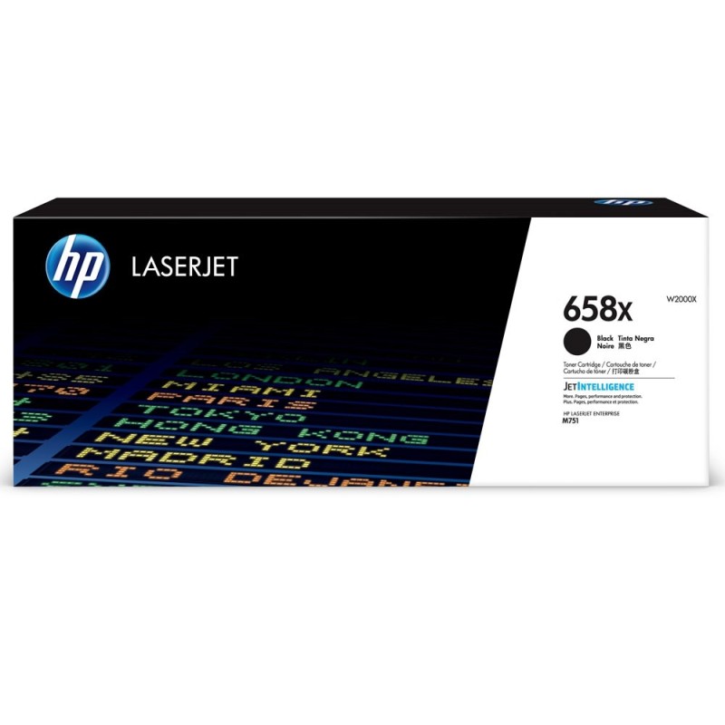 HP 658X - W2000X - cartouche de toner noir (Jusqu'à 33000 pages)