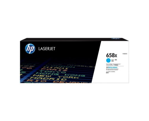 HP 658X - W2001X - cartouche de toner cyan (Jusqu'à 28000 pages)