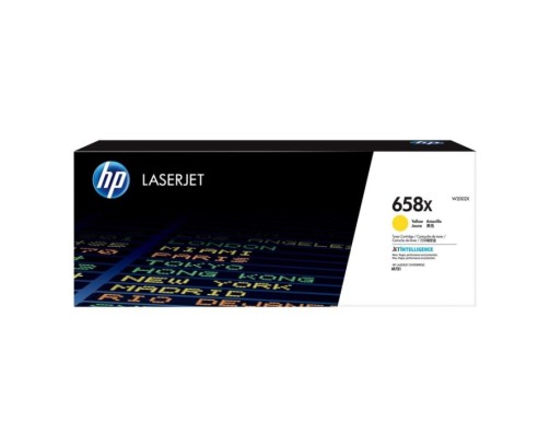 HP 658X - W2002X - cartouche de toner jaune (Jusqu'à 28000 pages)