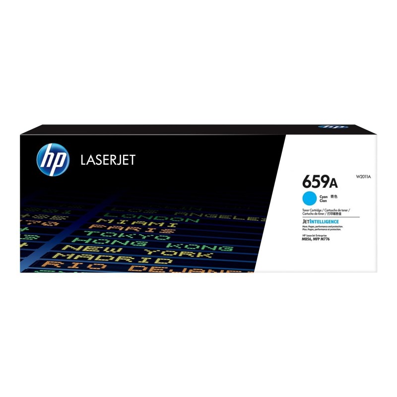 HP 659A - W2011A - cartouche de toner cyan (Jusqu'à 13000 pages)