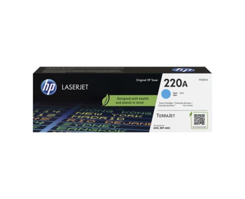 HP 220A - W2201A - cartouche de toner cyan (Jusqu'à 1800 pages)