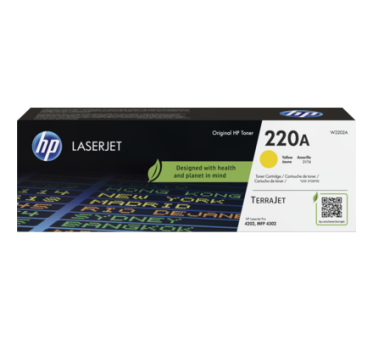 HP 220A - W2202A - cartouche de toner jaune (Jusqu'à 1800 pages)