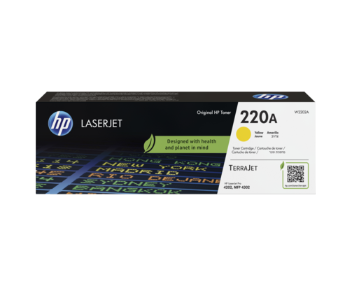 HP 220A - W2202A - cartouche de toner jaune (Jusqu'à 1800 pages)