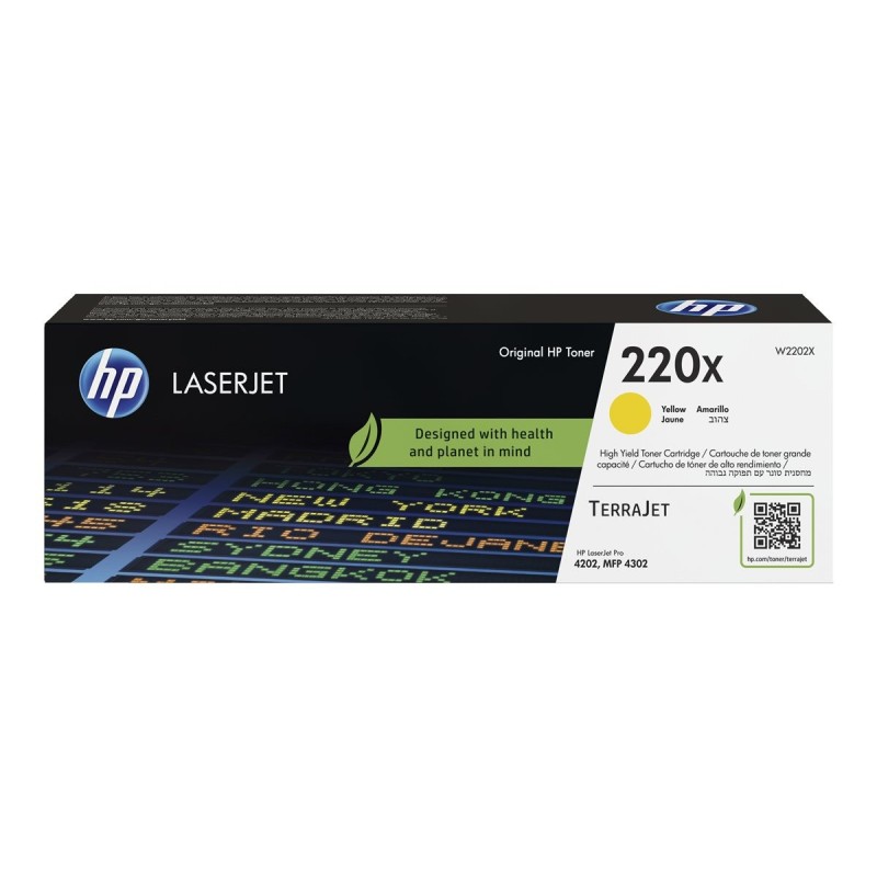 HP 220X - W2202X - cartouche de toner jaune (Jusqu'à 5500 pages)